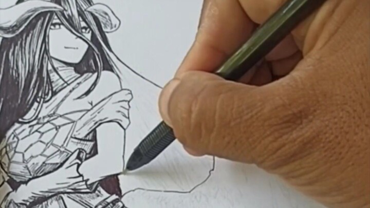 speed drawing Albedo dari Overloard. next gambar apa lagi nih?