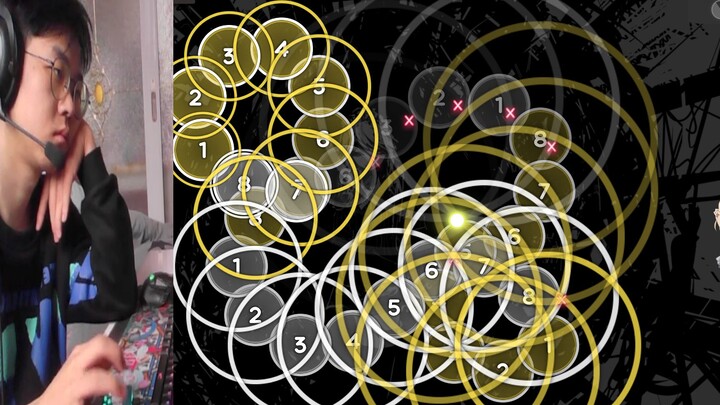 A 14-year-old teenager actually cleared the osu! Demon-level chart with one hand!!