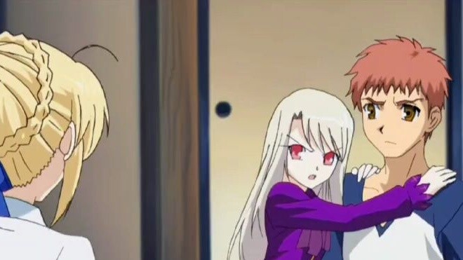 Saber is jealous: Shirou, why do you always protect Illya!