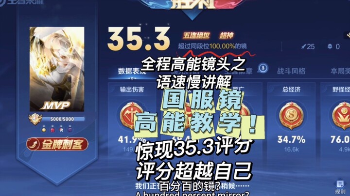 มิร์เรอร์เซิร์ฟเวอร์จีนกลับทำคะแนนได้ถึง 35.3 เกินตัวเอง บรรยายด้วยน้ำเสียงช้าสุดๆ แต่เต็มไปด้วยพลัง