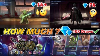 MLBB Star Wars Phase 2 Event Draw | HOW MUCH SKIN Cyclops Master Yoda and Argus Darth Vader VPN 2022