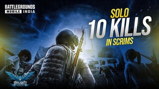 A SKYLIGHTZ GAMING VIDEO | SKYLIGHTZ ESPORTS INDIA | SOLO 10 KILLS IN SCRIMS | BGMI INDIA