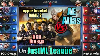 Game2 Aether Atlas VS SGD Omega | rekta na sa Finals!! JustML League Playoffs