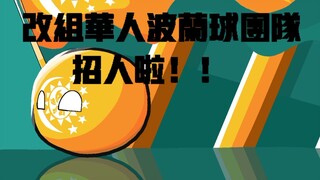 改组华人波兰球团队招人啦！！