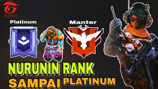 NGAKAK! NURUNIN RANK DARI MASTER SAMPAI KE PLATINUM-FREE FIRE