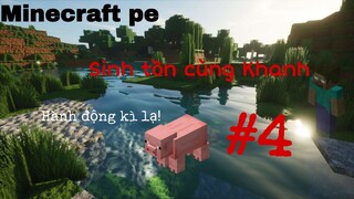 [#4 Sinh Tồn] Ánh mắt bí ẩn - Xây ruộng lúa và hầm mỏ Minecraft PE 1.16.0.55