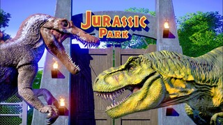 Spinosaurus Hunting In Jurassic Park - Jurassic World Evolution