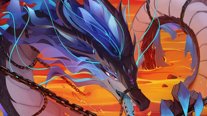 โซ่นี้...ค่อยๆ รัดแน่นขึ้นเรื่อยๆ เลยนะ❤️【กระบวนการวาดภาพ เทพมังกรทะเลตะวันตก อ้าวรุ่น】