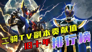 Ranking list of TV contributions of the two riders in the past ten years: Who is crazy in the early 