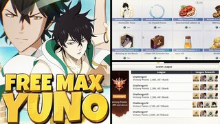 GLOBAL FREE LR5 YUNO & MAX SKILL PAGE MAKE SURE TO GET HIM (S TIER PVE UNIT) - Black Clover Mobile