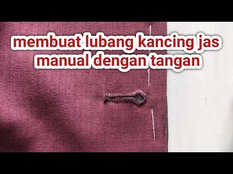 membuat lubang kancing jas