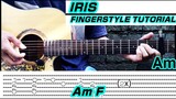 Iris | Goo Goo Dolls (Guitar Fingerstyle Cover) Tabs + Chords