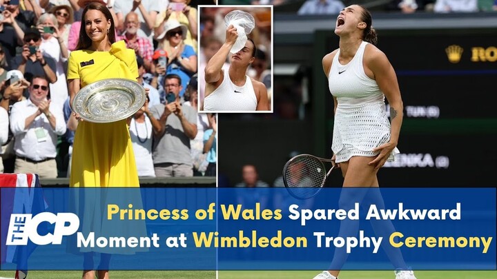 Princess of Wales Spared Awkward Moment at Wimbledon Trophy Ceremony
