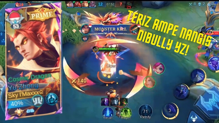 TERIZ DIBULLY YZ SANG RAJA EXP LANE!!! Mobile Legends Bang Bang Indonesia