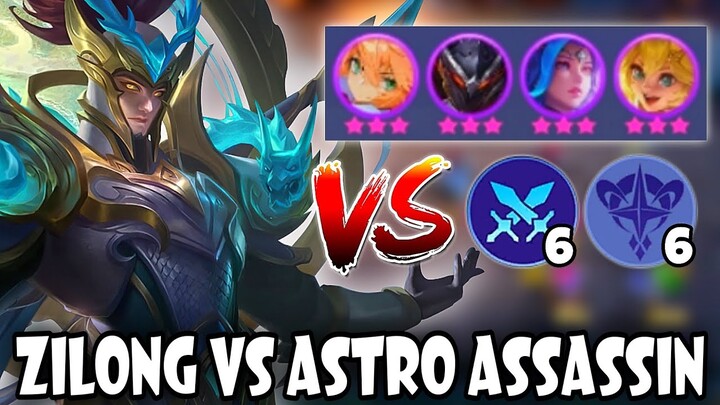 WRESTLER ZILONG VS MAX ASTRO ASSASSIN !! CRAZY MATCH MUST WATCH !! MAGIC CHESS MOBILE LEGENDS