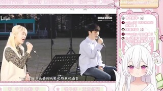 韩国小恶魔听美丽的神话翻唱