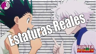 Cuanto miden realmente en Hunter x Hunter| Snow |