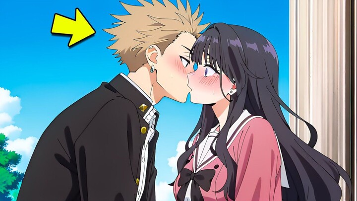 Kaoruko and Rintaro first kiss😚