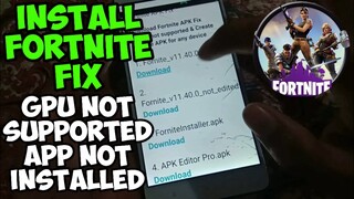HOW TO INSTALL FORTNITE MOBILE NOT SUPPORTED