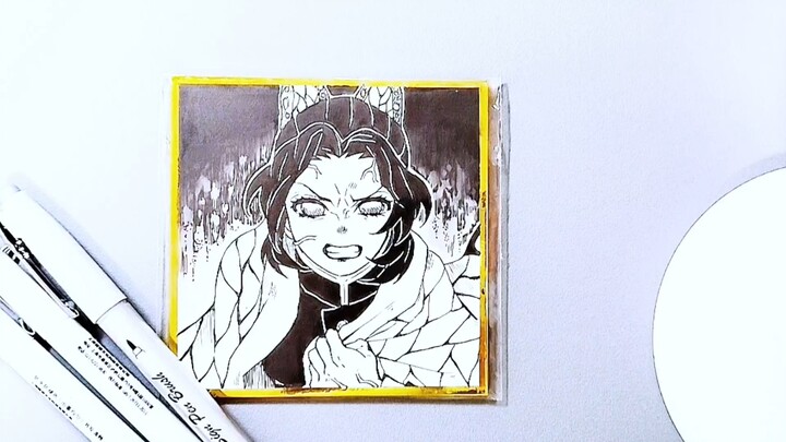 แค่สามดินสอก็ได้ฮิโนะอิจิ โทมิโอะมาแล้ว?!! [วาดภาพบนกระดาษสี]