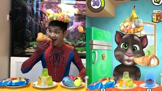 Người Nhện Xí Muội bắt chước mèo Tom - Muội Vlog  bắt trend ep 9