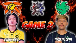 FNATIC ONIC VS. TEAM FALCONS FULLGAME 2 | 2014 MSC x EWC GROUPSTAGE DAY 1