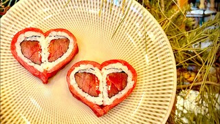 Sushi A Forma di Cuore per San Valentino