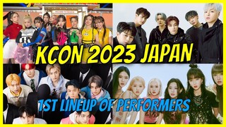 KCON 2023 JAPAN 1st Lineup of Performers