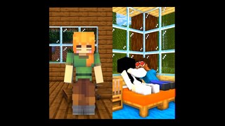 bad herobrine sad love story - minecraft animation monster school