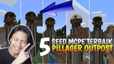 5 SEED MCPE TERBAIK DAN LANGKA TENTANG PILLAGER OUTPOST !!! Gila tinggi bener sampe nyentuh awan😱