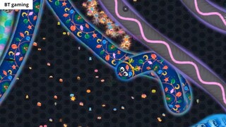 Wormate.io 1 Giant Monster Worm vs. 277222 Invasion Worms _ Wormateio Best Troll