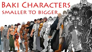 Baki Characters Size Comparison - Smaller to Bigger