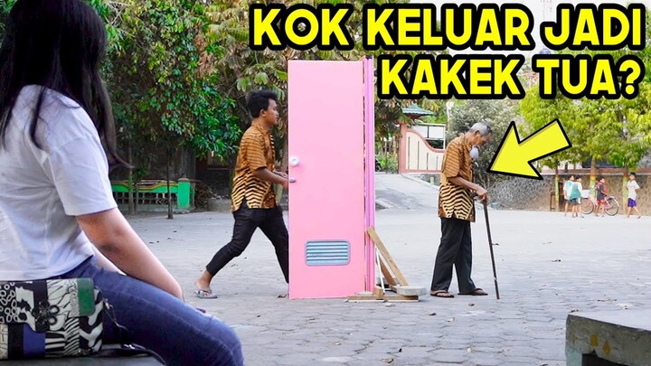 PINTU KEMANA SAJA DORAEMON PRANK! EH Keluar Jadi KAKEK TUA #4