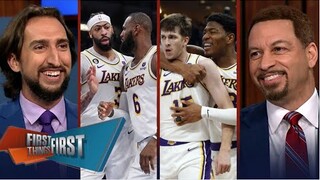 FIRST THINGS FIRST | Nick Wright reacts to Reaves, Rui came up big in Lakers’ 1st win vs Grizzlies