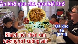 Khổ qua xào trứng thịt gà kho gừng/khách mất nhẫn kim cương giờ ở đâu/Cuộc sống pháp/Ẩm thực miềnTây