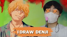 Chainsaw Man Fan art | Denji on a Whiteboard