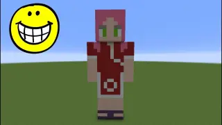 ❤️ [TUTO] Comment Faire une Statue de Sakura Haruno sur Minecraft ❤️