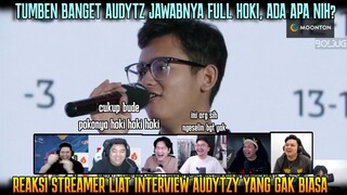 FULL JAWAB HOKI, AUDYTZY LAGI SARKAS RRQ KAH?😅 REAKSI STREAMER LIAT INTERVIEW BORING AUDYTZY
