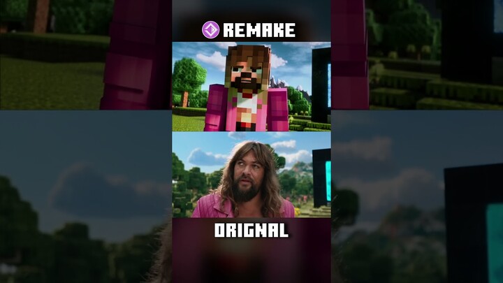 Remake VS ORIGINAL: Minecraft Movie FULL Trailer Remake Comparison