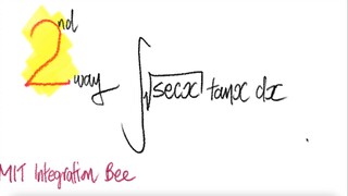 2nd/2 ways: MIT Integration Bee