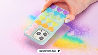 Làm ốp trái tim bảy sắc cầu vồng