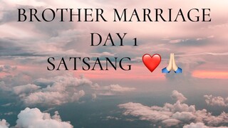 BROTHER MARRIAGE DAY 1 SATSANG ❤️🙏🏻 #marriage #bhai #vlog #trending #2024 21 feb 2024 #viral