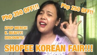 SHOPEE KOREAN FAIR ! KAILAN ANG SHOPEE KOREAN FAIR? PAANO ICLAIM ANG KFAIR VOUCHERS?