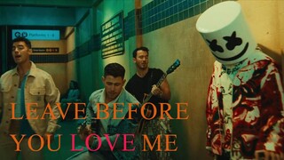 Marshmello x Jonas Brothers - Leave Before You Love Me (Official Music Video)