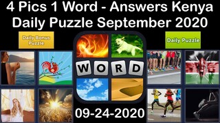 4 Pics 1 Word - Kenya - 24 September 2020 - Daily Puzzle + Daily Bonus Puzzle - Answer - Walkthrough