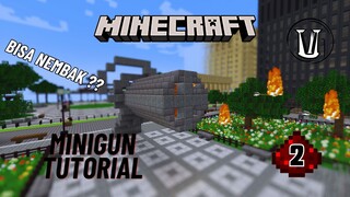 BISA NEMBAK !! TUTORIAL PEMBUATAN MINIGUN/GATLING DI MINECRAFT - Redstone Creation (2)