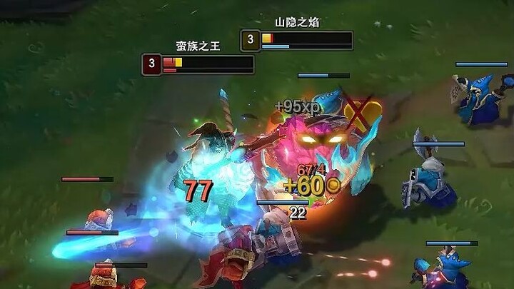 Little Goat vs. Old Barbarian King (Quick Look at This Lane Battle!)