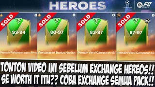 SE WORTH IT ITU??!! TONTON VIDEO INI SEBELUM EXCHANGE EVENT HEROES EA SPORTS FC MOBILE PERKORO DUNYO