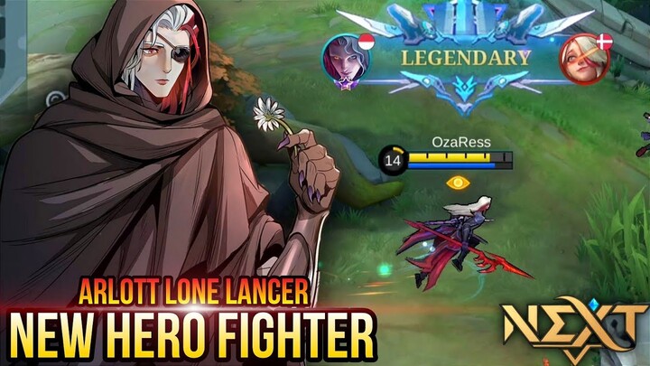 New Hero Fighter Arlott Lone Lancer Gameplay - Mobile Legends Bang Bang