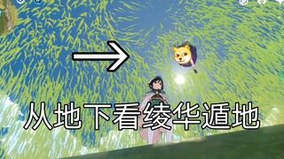 【原神】神里绫华遁地后地下会有她的模型吗？